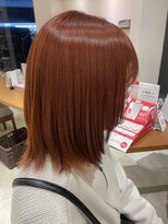 サラビューティーサイト 志免店(SARA Beauty Sight)&nbsp;黒髪卒業　ブリーチなしのダブルカラーオレンジ