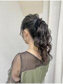 【髪質改善】ふわふわポニーテール/結婚式/アップ/ヘアアレンジ