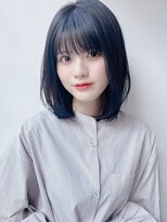 大人黒髪ロブ［髪質改善トリートメント/池袋&目白&大塚］