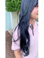 ドクターズサロン レラパール&nbsp;レイヤーロング/フェイスフレーミン/寒色カラー/お洒落ブルー