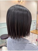 切りっぱなしボブ/極上髪質改善【美髪】【イメチェン】