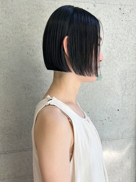 ダンボ(DUMBO) 【sayaca】切りっぱなしボブ縮毛矯正酸性ストレート