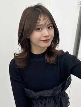 アマトウキョウスマートサロン(AMA TOKYO×Smart Salon) くびれレイヤー/顔まわりカット/レイヤーカット/小顔ヘア