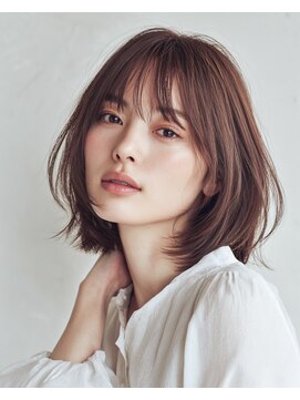 エトネ ヘアーサロン 仙台駅前(eTONe hair salon) ふんわりミディアム 20代30代40代