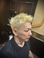 レオヘアワークス(LEO HAIR WORKS) ブリーチ スパイキーショート メンズカット バーバー新潟床屋