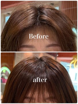ヘアーアンドメイク ビス(HAIR&MAKE bis) クロスパーマ前髪縮毛
