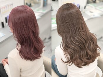 エニフォーイーストハム(Eni for eastham)の写真/圧倒的透明感!!ブリーチなしダブルカラーが人気♪ハイトーンカラーやデザインカラーもお任せください◎