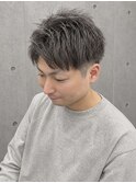 　錦糸町ブリーチ有りカラーで透明感！メンズグレージュ夏カラー