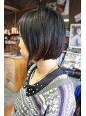骨格補正＊伸ばしかけラウンドボブ