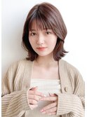20代30代40代大人可愛い小顔ウルフレイヤーボブ丸みショートボブ