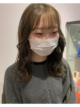 ネオヘアー 曳舟店(NEO Hair) アッシュベージュ/前髪カット/ブリーチなしカラー/曳舟