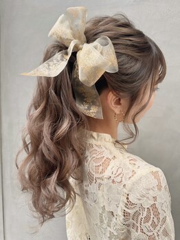 [北新地/ヘアセット・着付・メイク]早朝予約もOK◎卒業式/結婚式/二次会etc…様々なシーンに♪