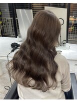 ブレンド 渋谷(BLend)&nbsp;ハイライトカラーマチルダボブインナーグレージュ前髪