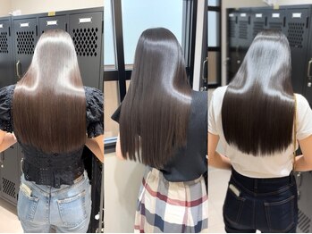 クゥオル(QOLU)の写真/《朝のアイロン0分》洗っても取れない【朝楽美髪】をご提供します◎圧倒的な柔らかさを叶えるストレート◇