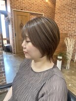 ヴィップルーム(viproom)&nbsp;マッシュショート/アッシュカラー/シースルバング/大人ボブ