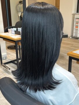 アトリエコア(Atelier Coa) ダブルカラーミルクティーベージュカラーブルーブラックブリーチ