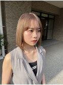 ミルクティーベージュ/ハイトーンボブ/ベージュカラー
