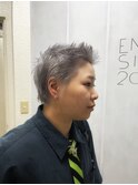 【ブリーチ2回】ホワイトシルバーカラー