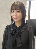 岐阜市美容院　切りっぱなしボブ　髪質改善