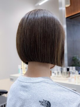 ロンド ロワール 門前仲町(Lond Loire) ボブショートボブ縮毛矯正ベージュグレージュ門前仲町