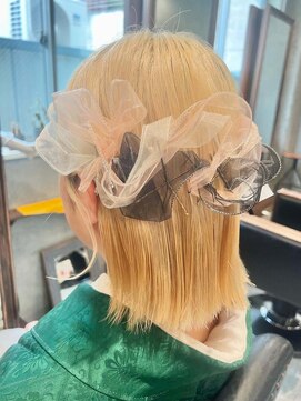 ニフティ(NIFTY) ショート/ボブ ヘアアレンジ/リボンアレンジ/熊本/上通