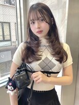 リリー(Lilley)&nbsp;マロンベージュ×小顔レイヤー×韓国風巻き【ayana】