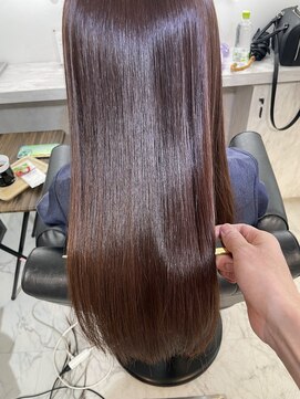 アールサロン アザブジュウバン(Rr SALON Azabu juban) ピンクブラウン×Rr SALON HYDRO XE TREATMENT
