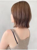 モテ髪シースルーバングエアリーカール暗めカラー#538f1004