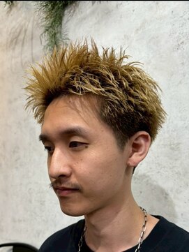 アポロ 横浜駅店(apollo) men's/スペインカール/スパイキーショート/ブルーブラック