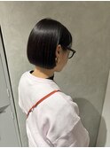 暗髪ミニボブ[カット/カラー/トリートメント]