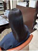 着物ヘア/大人ガーリー/ダークアッシュ/似合わせカット/成田