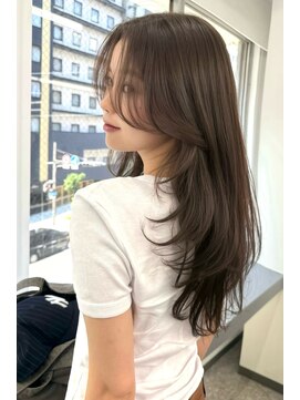 ランズ(LANDS) カーテンバング　レイヤーカット 【韓国ヘア 大阪 梅田】