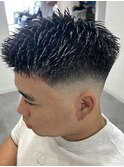 MEN'S HAIR/ブルーブラック/フェザーパーマ/錦糸町