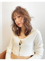 ウシワカマル ミライ(USHIWAKAMARU MIRAI) ・レイヤーカット・ミルクティーベージュ