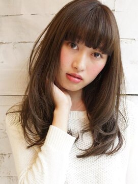 リス 恵比寿(Liss) 透け感アッシュグレー×ゆるふわカール【Liss】