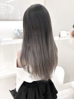 エフヘア レヴェリー(Fhair reverie) 【グラデーションカラー】シルバーグレー