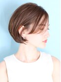 ショート・ボブ/白髪ぼかし/ハイライト/ボブレイヤー/40代/50代