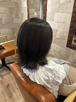ヘアサロン アプリ(hair salon APPLI)&nbsp;赤みを抑えた大人可愛い暗髪カラー♪