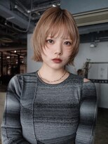 アルバム 新宿(ALBUM SHINJUKU)&nbsp;前髪ブリーチレイヤーボブ_F32026