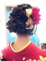 レリー ヘアアンドリラクゼーション(Rely hair＆relaxation) 【成人式】可憐な編み込みアップスタイル★