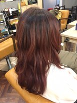 レディエント 甲子園口店(radiant) ケアブリーチ×深めレッド