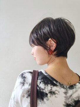 グロウミドル(GROW middle) 暗めカラーマロンベージュ×マッシュショート 野村恵子
