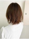 大人かわいい小顔動きのあるレイヤーボブ 20代30代40代