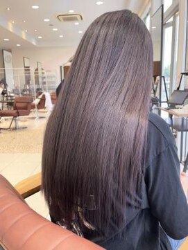 クアトログランシュ ひたちなか店(QUATRO×GranCieux) エアタッチバレイヤージュ×ピンクラベンダー