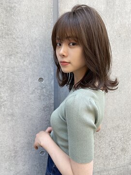 ロンドプランタン 恵比寿(Lond Printemps) ゆるふわ小顔外ハネミディアムヘア