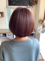 リエットヘア(Lie et.hair)&nbsp;30代40代50代60代　ころんとした大人ボブ♪（ピンクブラウン）