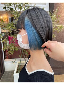 アース コアフュールボーテ 長岡店(EARTH coiffure beaute) インナーペールブルー