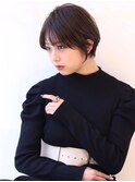 20代30代40代50代ショコラベージュふんわりカールベビーバング