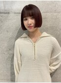 髪質改善トリートメント透明感ベージュカラーボブヘアセット豊橋
