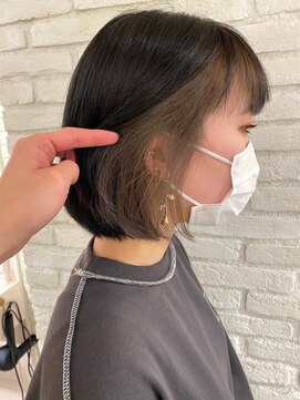 ロンド エスポワール 錦糸町(Lond espoir) グレージュカラーデザインカラーシルキーベージュ韓国ボブ